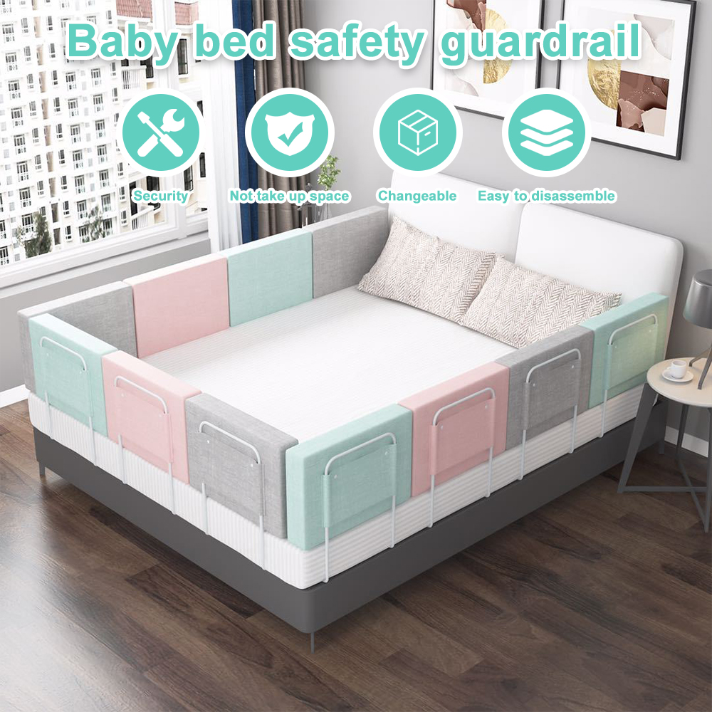 높은 품질 침대 프레임 Anti-fall 울타리 범퍼 범용 소프트 게이트 울타리 0.5/0.6M 조정 가능한 아이 침대 가드 레일